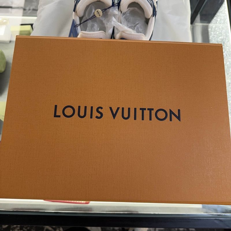 Louis Vuitton Louis Vuitton Denim-White Trainer Sneakers for Women -2505 Size US 6 / IT 36 - 5 Thumbnail