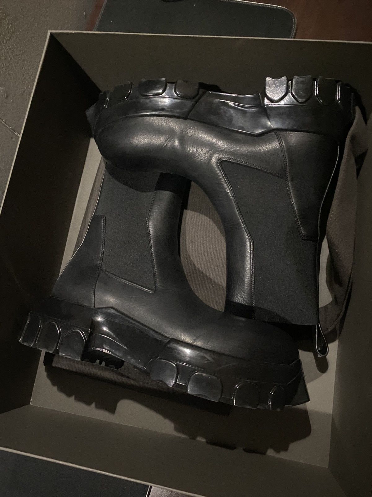 Rick Owens Rick owens polished tractor boots Size US 8 / EU 41 - 1 Thumbnail