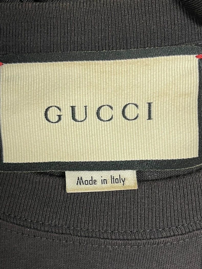 Gucci Gucci Black Old Sanskrit Logo Short-sleeved T-shirt 2502-Ne Size US XS / EU 42 / 0 - 4 Thumbnail