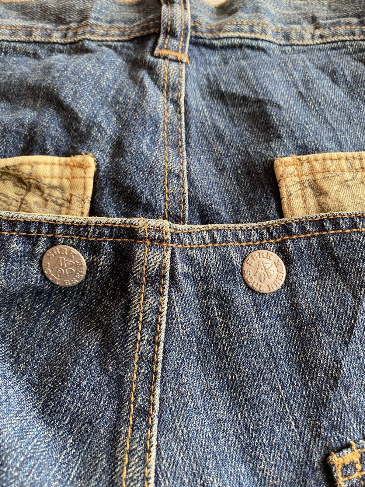 JNCO Vintage Y2K SOUL BREAK Denim Baggy Jeans Buckle Back Size US 30 / EU 46 - 16 Thumbnail