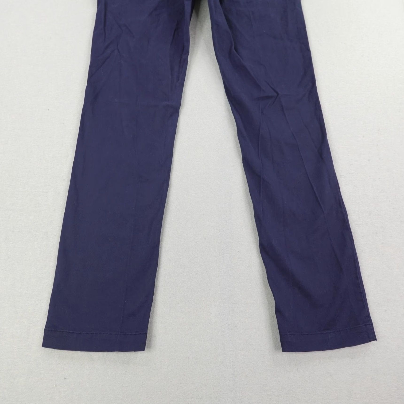 Lacoste Lacoste Pants Mens 30x34 Chino Regular Straight Croc Logo Navy Blue 30 Inseam Pockets Stretch Casual Formal Mens Size US 30 / EU 46 - 6 Thumbnail