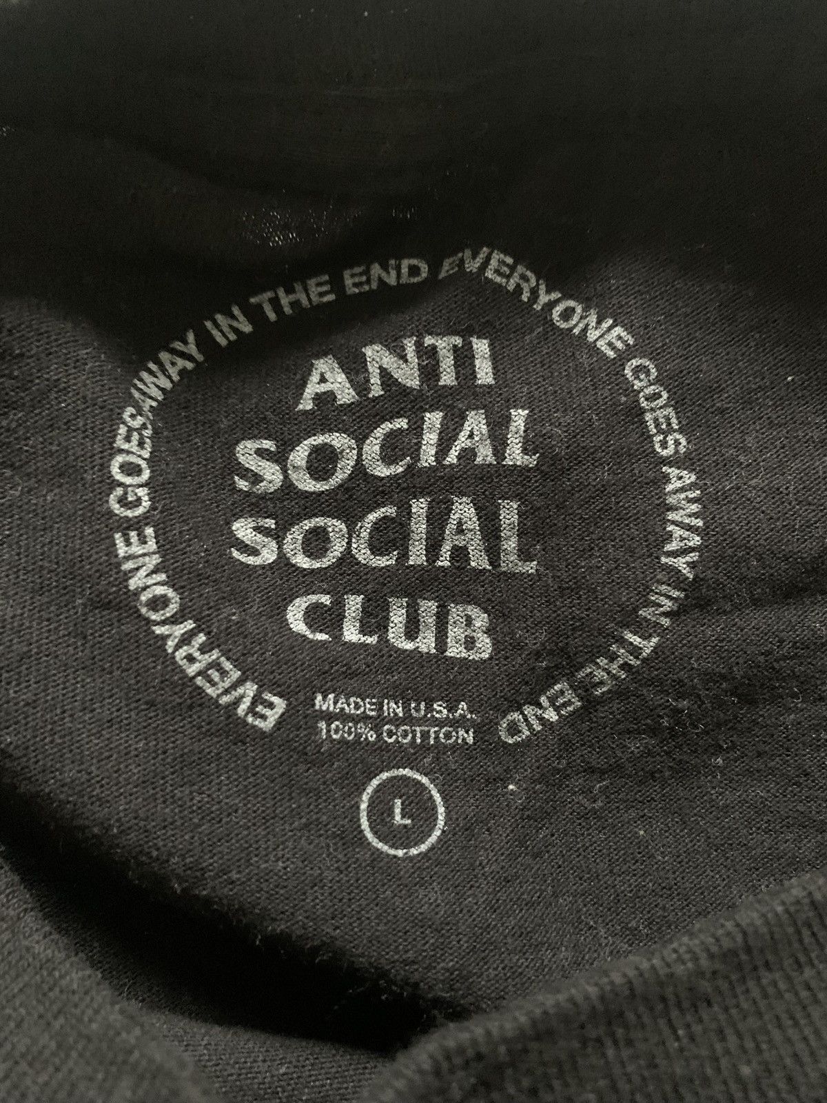 Anti Social Social Club Tree Tee Size Large