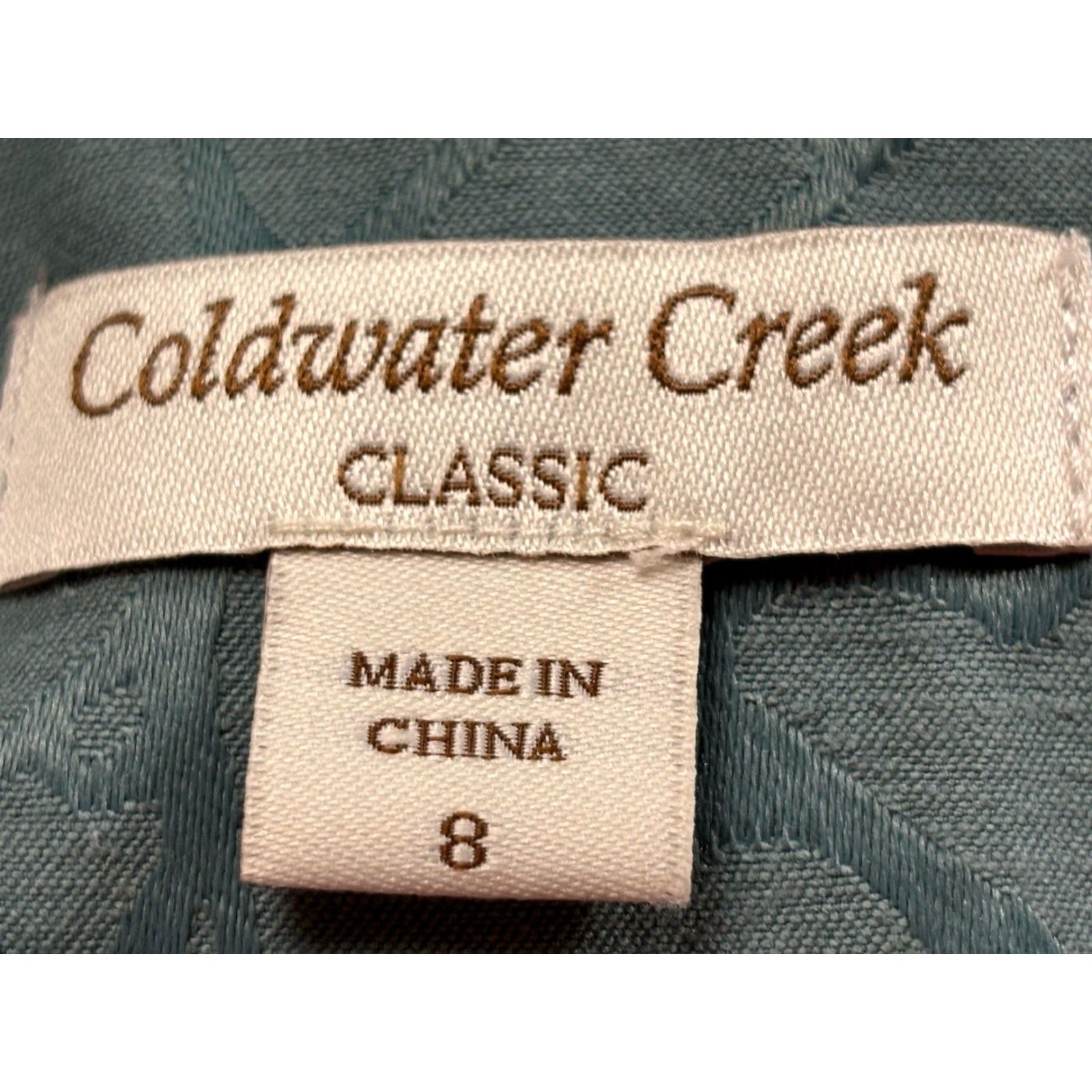 Coldwater Creek Coldwater Creek Blazer Size 8 Green Open Front Lined Career Womens Size M / US 6-8 / IT 42-44 - 7 Thumbnail