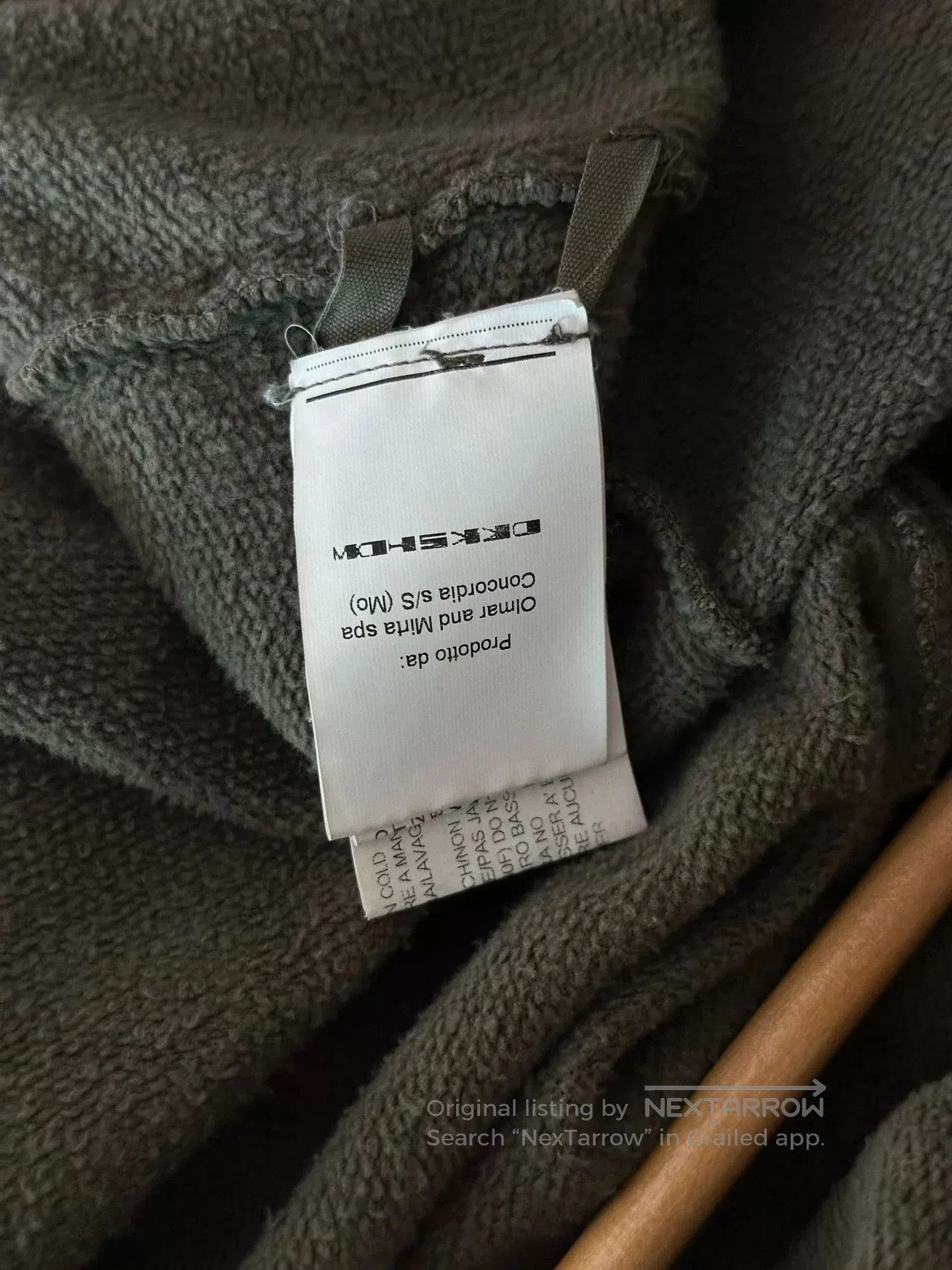 Rick Owens Drkshdw Rick Owens DRKSHDW Wizard Hat Zip Coat. Size US XL / EU 56 / 4 - 4 Thumbnail