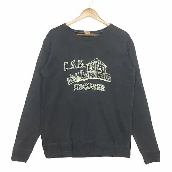 BARNS OUTFITTERS Vintage BARNS Outfitters Japanese Denim Crewneck Sweatshirt Size US L / EU 52-54 / 3 - 1 Thumbnail