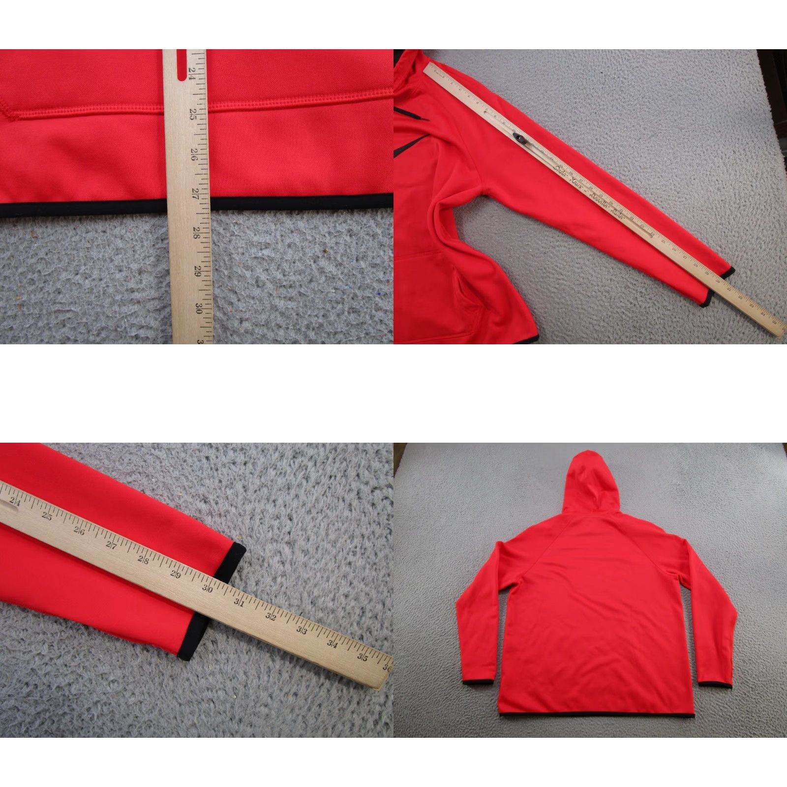 Nike Nike Therma Ladies Hoodie Pullover Red XL Sweatshirt 803443 Swoosh Logo Pockets Hooded Thumb Hole Sports Activewear Winter Fall Size XL / US 12-14 / IT 48-50 - 8 Thumbnail