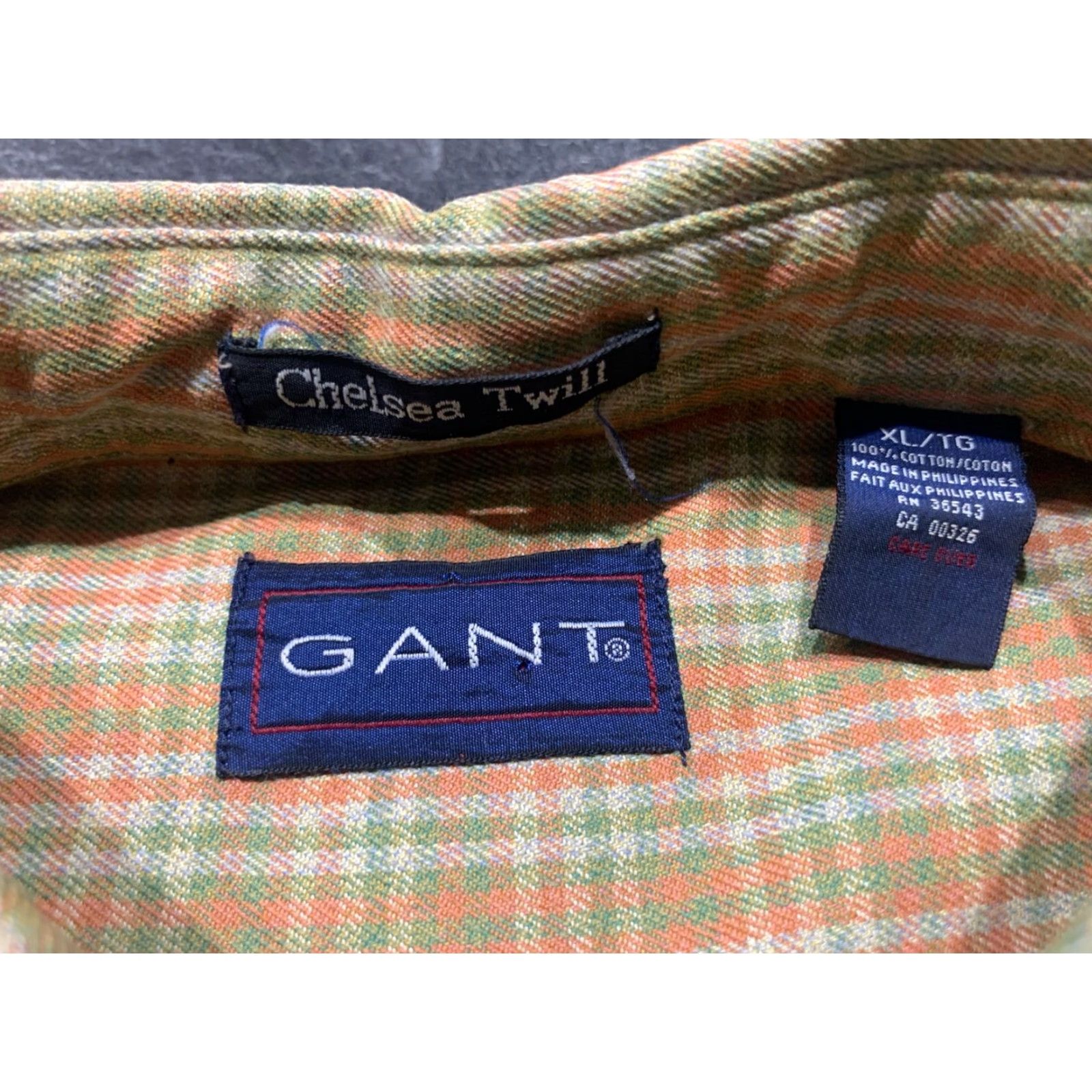 Gant GANT Mens XL Check Button Up Long Sleeve Preppy Plaid Twill Shirt Blue Multicolor Size US XL / EU 56 / 4 - 5 Thumbnail