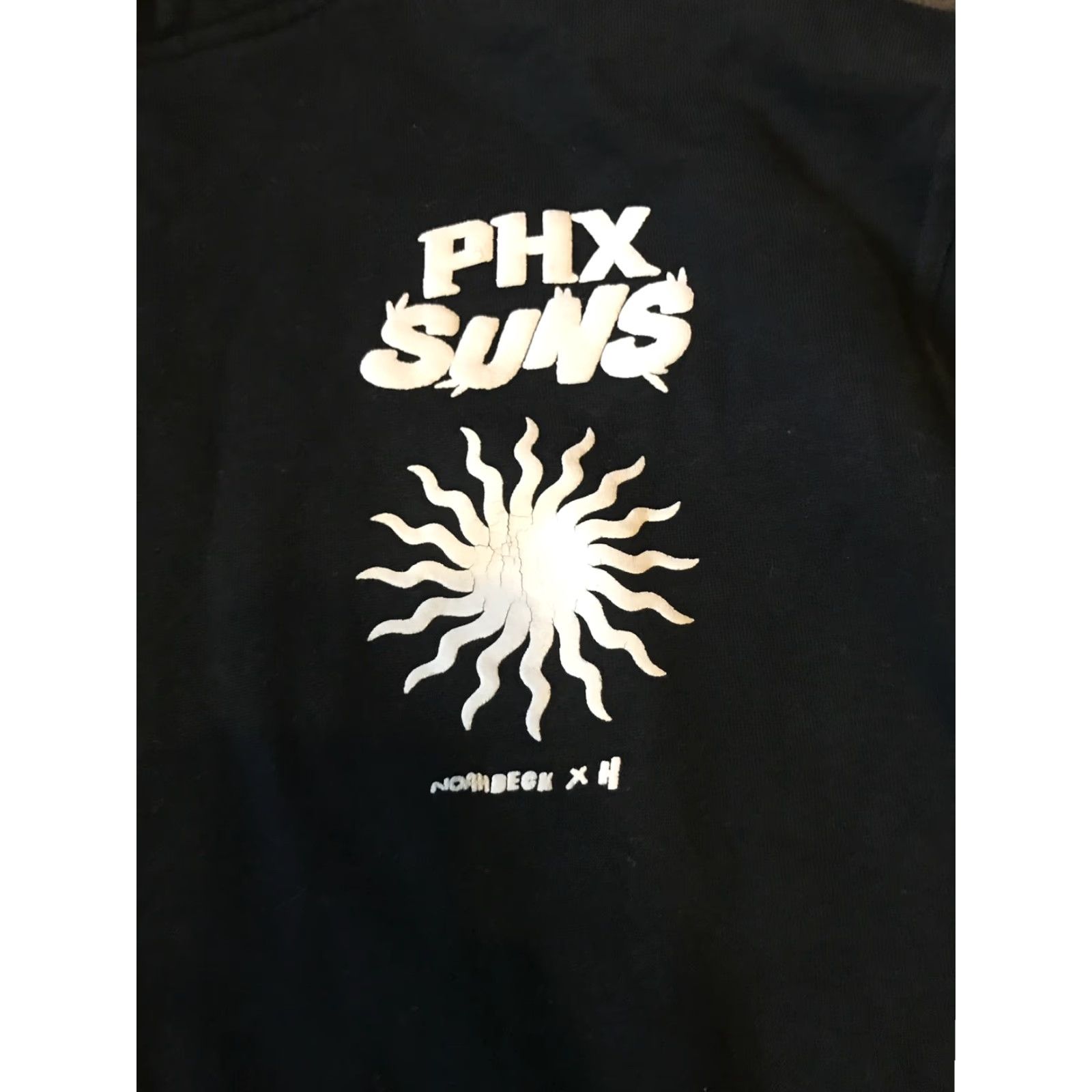 Vintage House of Highlights Hoodie Men's Medium Black Phoenix Suns Logo Graphic Print Pullover Hooded Pockets Size US M / EU 48-50 / 2 - 2 Thumbnail