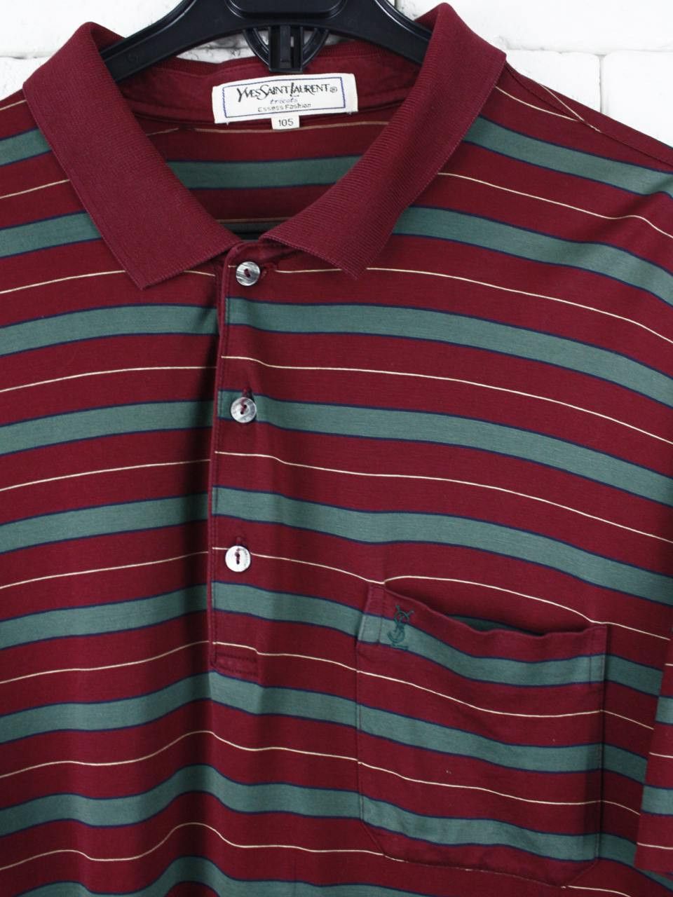 Yves Saint Laurent Yves Saint Laurent Polo Shirt Men’s Size L Vintage 90s YSL Size US L / EU 52-54 / 3 - 3 Thumbnail