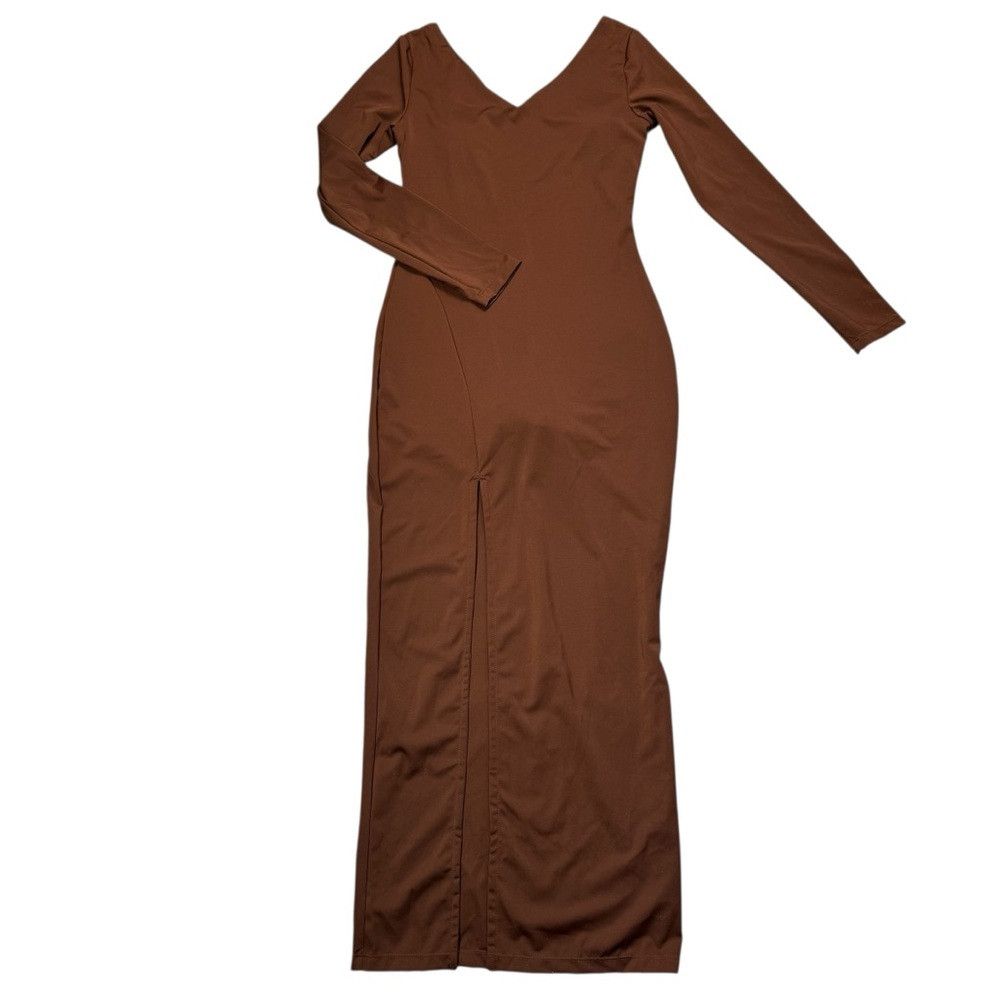 Other NWT New Popilush Shapewear Long Sleeve V-Neck Low Back Maxi Size M / US 6-8 / IT 42-44 - 5 Thumbnail