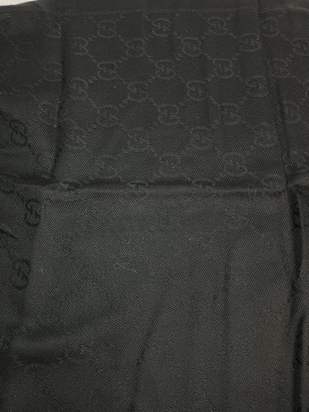 Gucci Brand New Gucci - 2007 Wool Monogram Fringe Scarf Size ONE SIZE - 8 Thumbnail