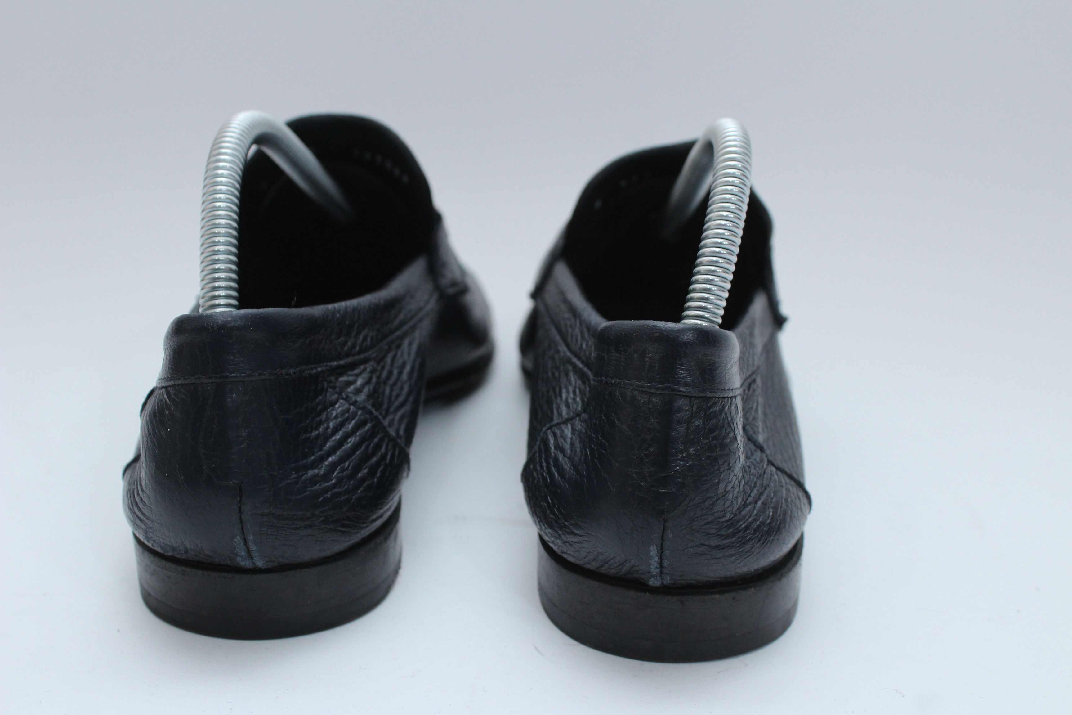 Barrett Barrett Black Grain Leather Braided Loafers - Size UK 6 Size US 7 / EU 40 - 8 Thumbnail