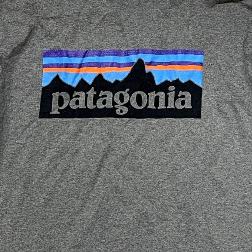 Patagonia VINTAGE Patagonia P-6 Back Logo Responibili-Tee Long Sleeve Shirt M Gray Size US M / EU 48-50 / 2 - 5 Thumbnail