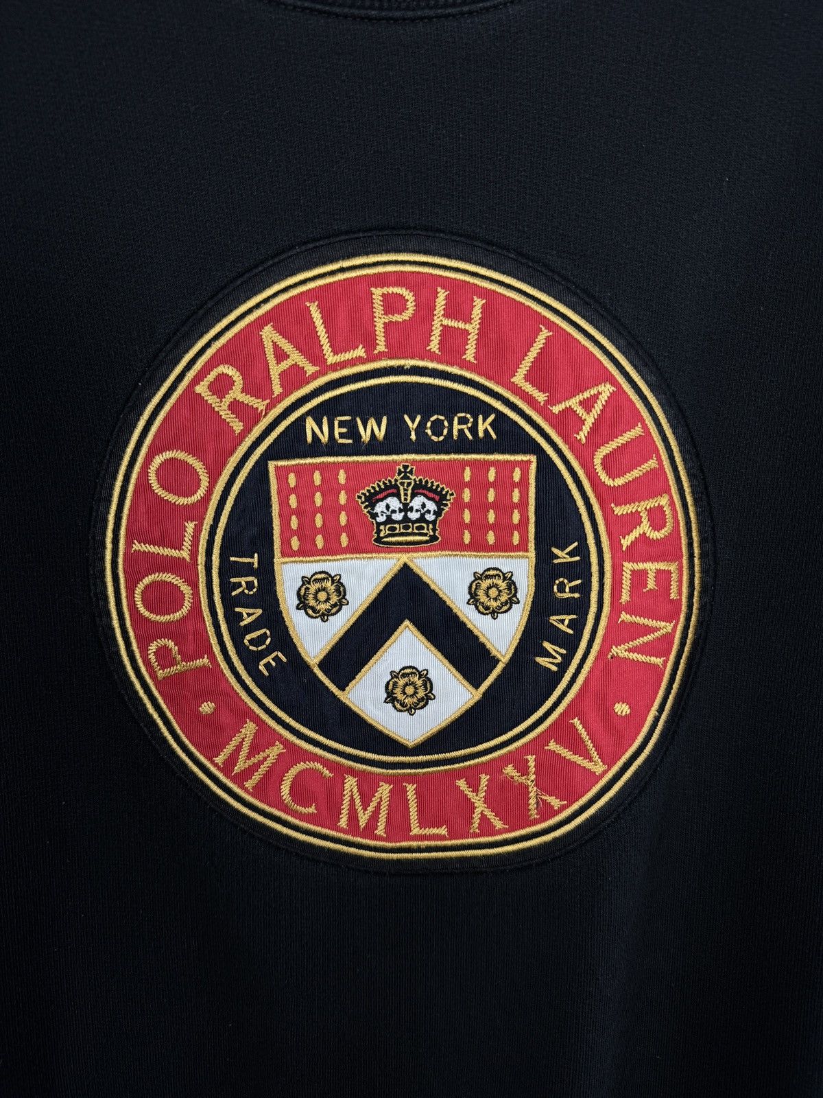 Polo Ralph Lauren Women’s Polo Ralph Lauren New York Sweatshirt Big Logo Sz L Size L / US 10 / IT 46 - 6 Thumbnail