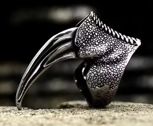 Jewelry Eagle Claw Stainless Steel Ring Size ONE SIZE - 4 Thumbnail