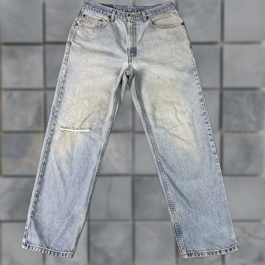 Levi's VINTAGE Levi's Jeans Mens 32x29 Relaxed Straight Denim Distressed 90s Vtg Jeans Size US 32 / EU 48 - 1 Thumbnail
