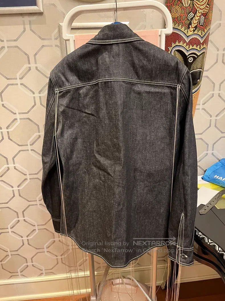 Valentino Valentino Flowing fringed denim shirt Size M / US 6-8 / IT 42-44 - 4 Thumbnail