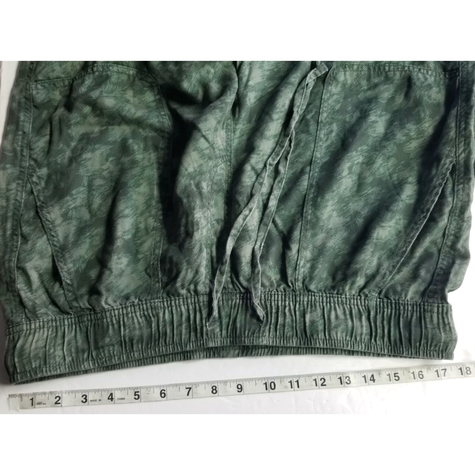 Orvis VINTAGE Orvis Jogger Pants Womens L Camouflage Lounge Drawstring Elastic Waist Size 36" / US 14 / IT 50 - 3 Thumbnail
