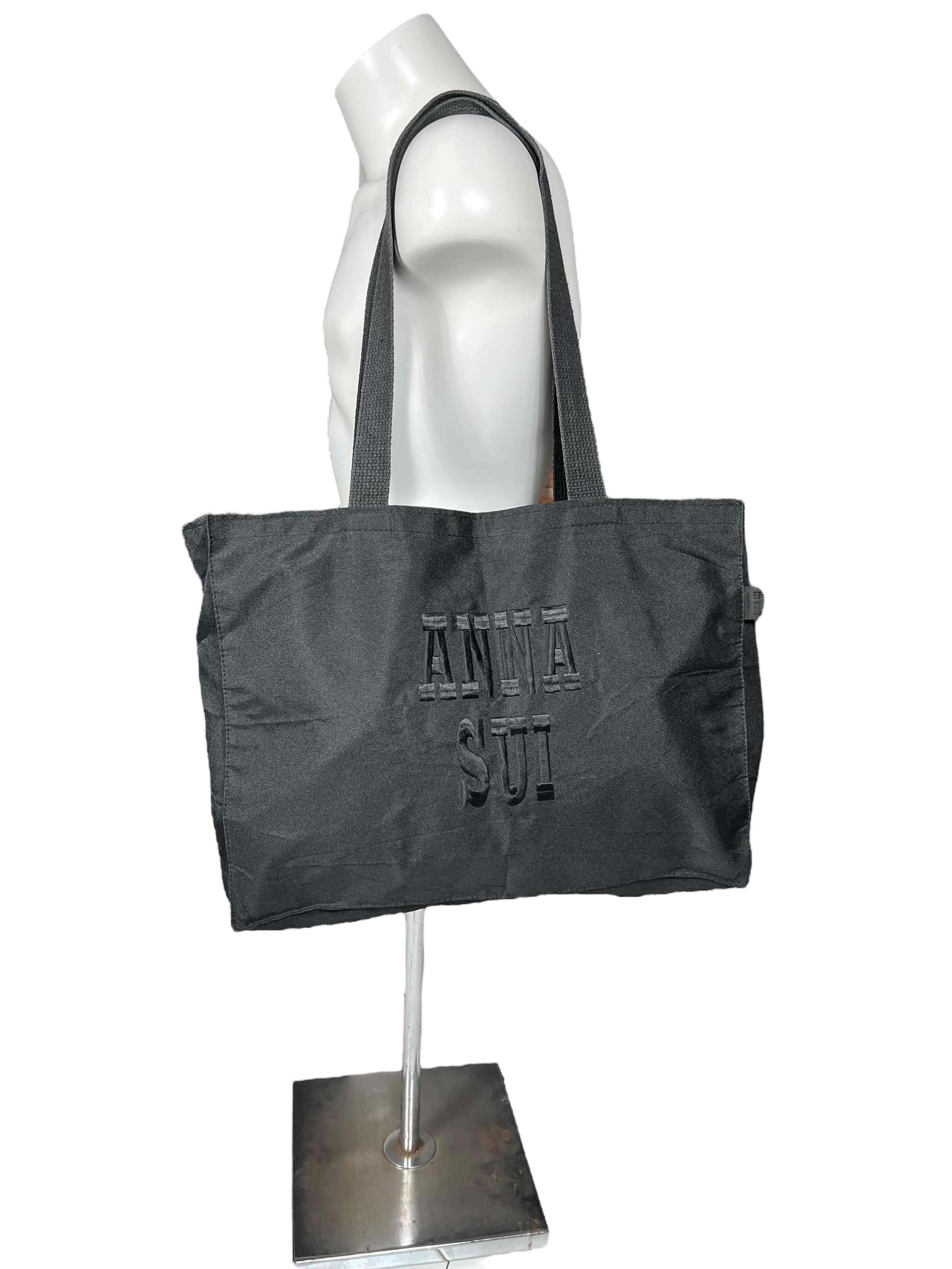 Other Anna Sui Black Embroidered Made In Usa 🇺🇸 Big Tote Bag Size ONE SIZE - 1 Thumbnail