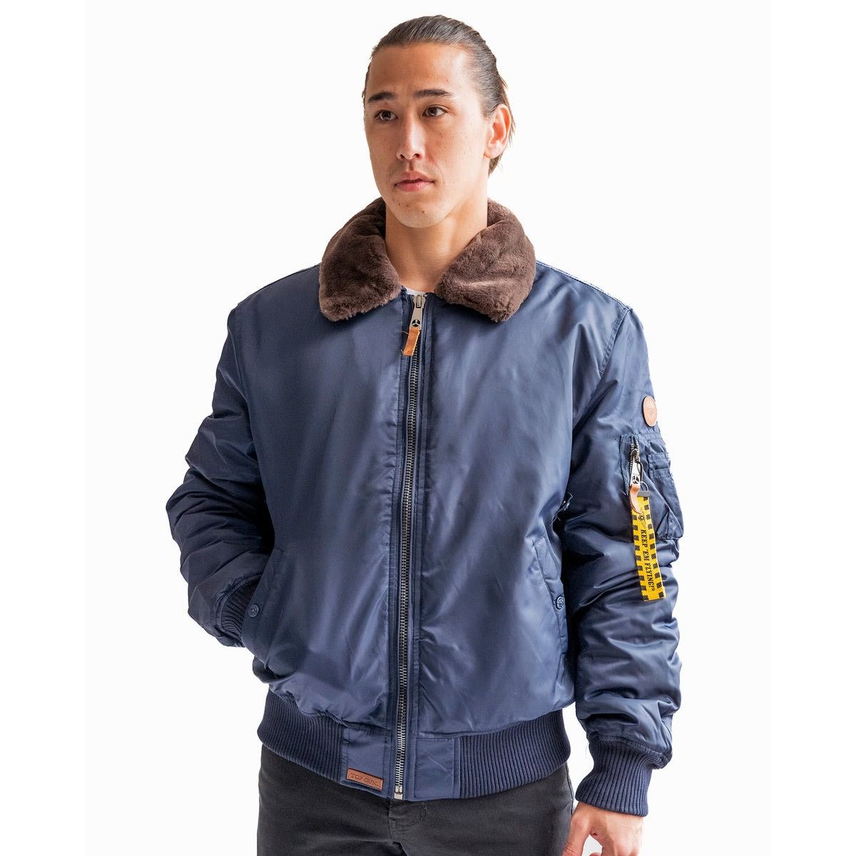 Vintage TOP GUN® B-15 MEN'S HEAVY DUTY FLIGHT BOMBER JACKET XL Size US XL / EU 56 / 4 - 1 Thumbnail