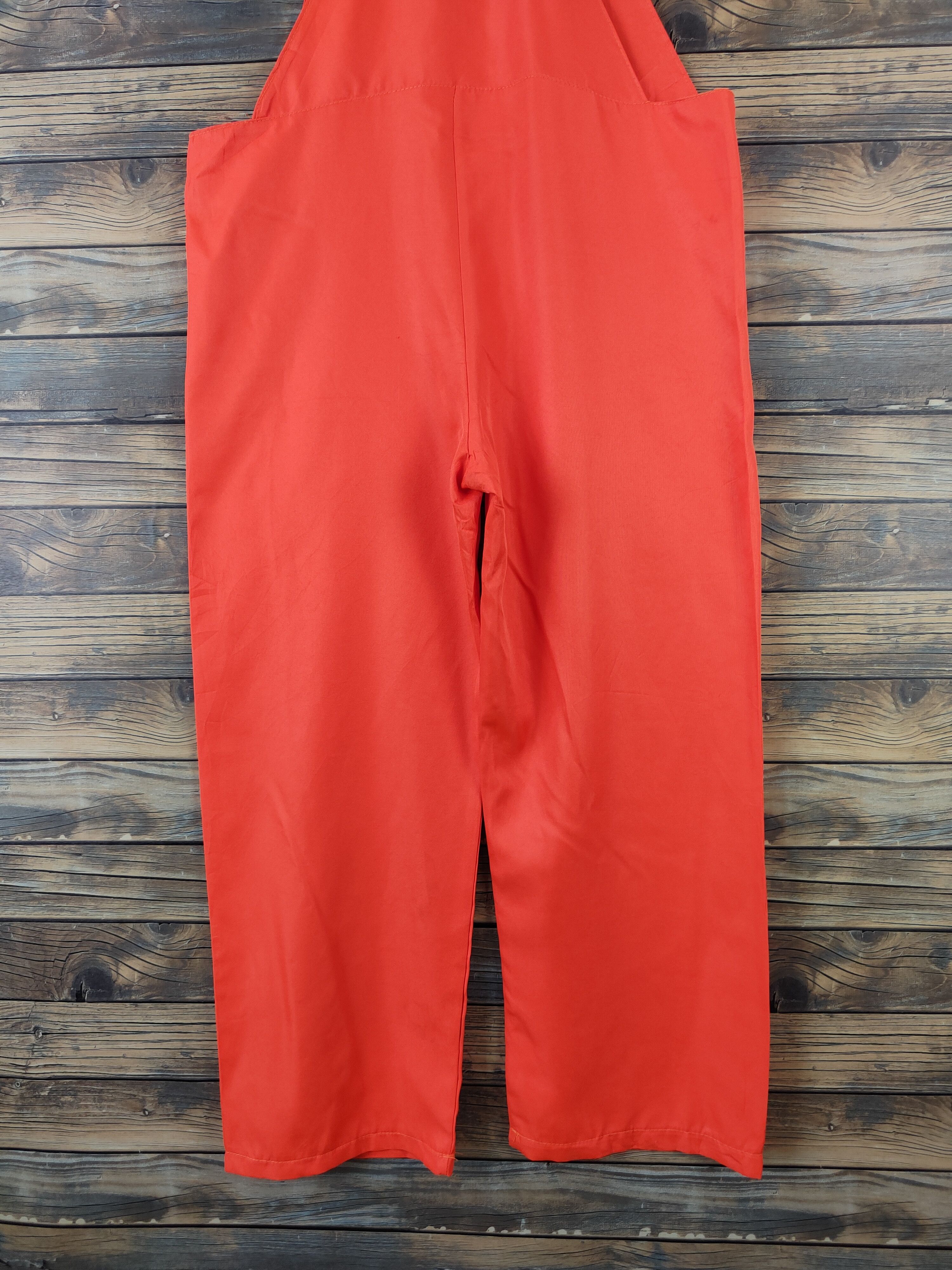 Japanese Brand × Vintage Vintage Japanese Brand Orange Adjustable Strap Jumpsuits Size 37" - 12 Thumbnail