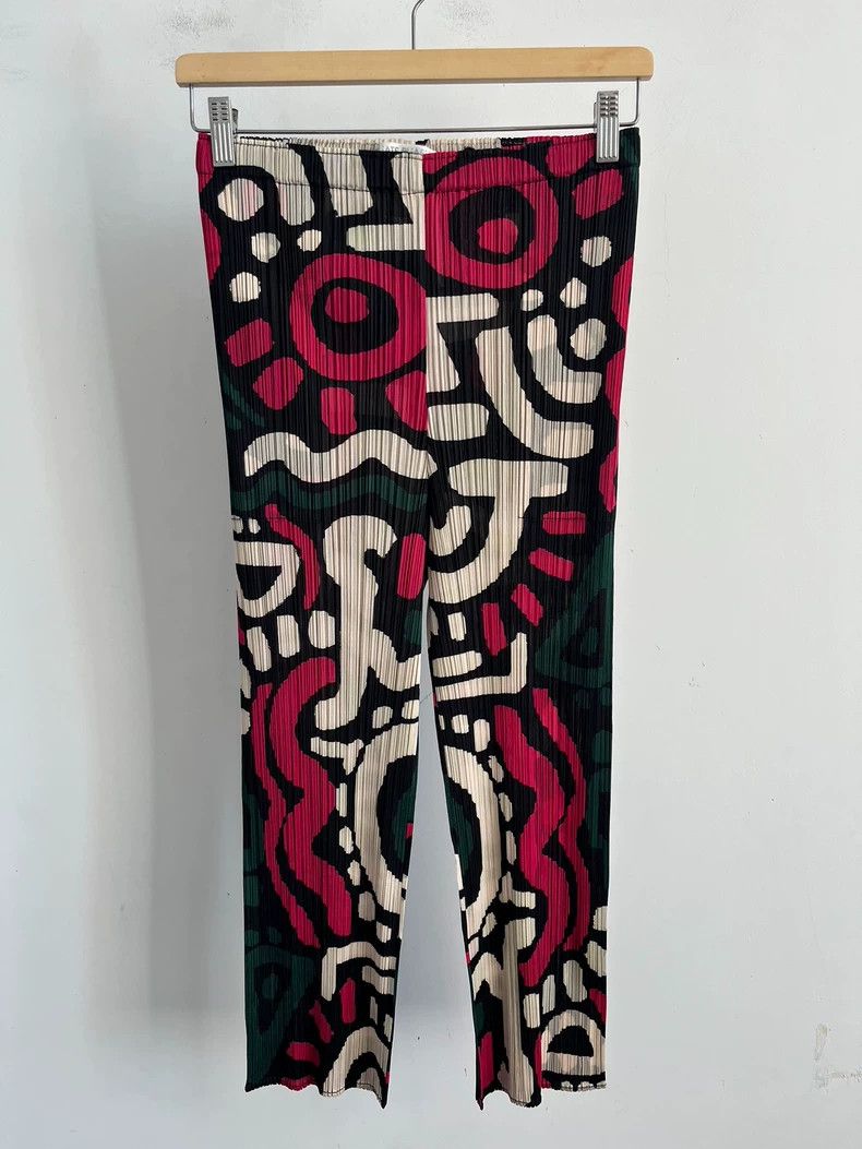 Issey Miyake Issey Miyake Oracle bone pleated pants Size 26" / US 2 / IT 38 - 1 Thumbnail
