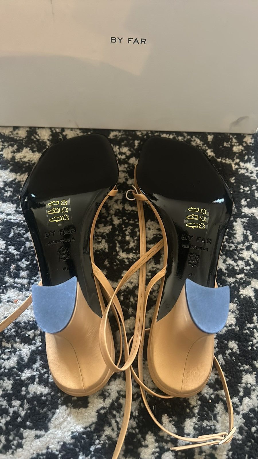 By Far By Far Strappy Curved Heel Sandal size 41 Nude Size US 11 / IT 41 - 6 Thumbnail
