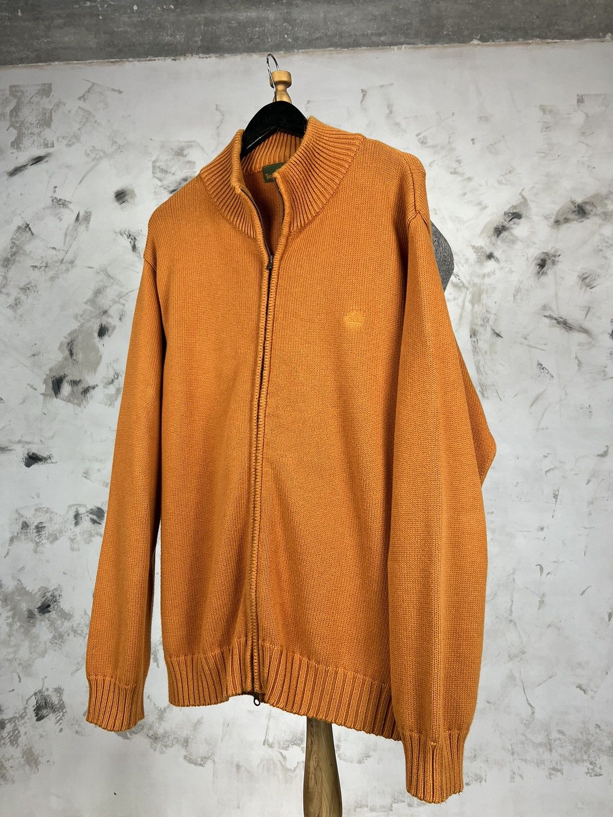 Timberland Vintage Timberland Orange Zip Sweater Jacket Size XL Size US XL / EU 56 / 4 - 1 Thumbnail