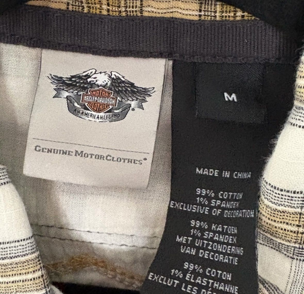 Harley Davidson Harley Davidson Genuine Women's Pearl Snap Plaid Short Sleev Size M / US 6-8 / IT 42-44 - 2 Thumbnail