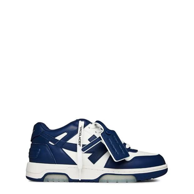 image of Off White O1G2R1Mq0524 Trainers In White & Navy Shoes in White/Navy, Men's (Size 8)
