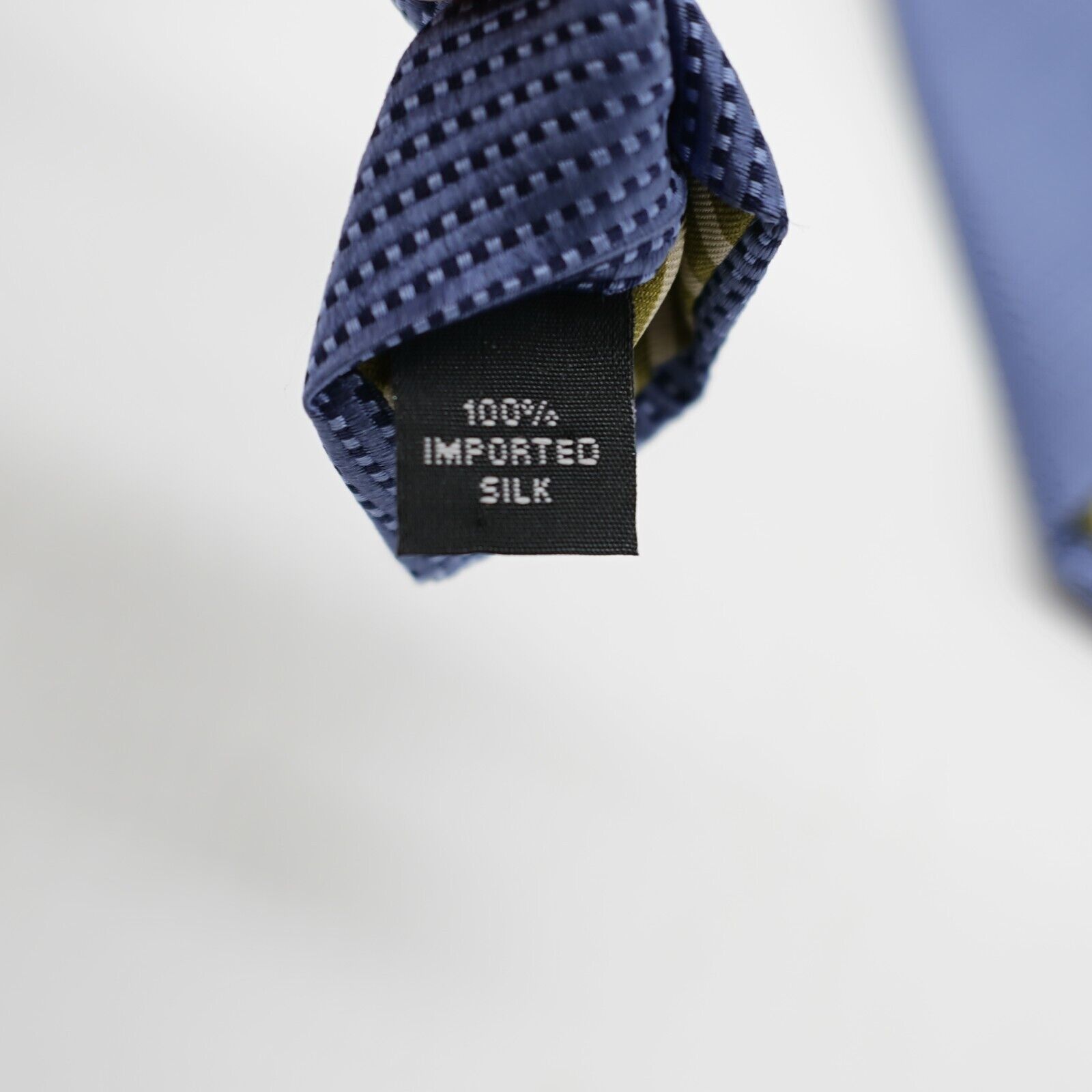 Joseph Abboud NWT Joe Joseph Abboud Blue Woven Striped Check Silk Tie USA Size ONE SIZE - 7 Thumbnail