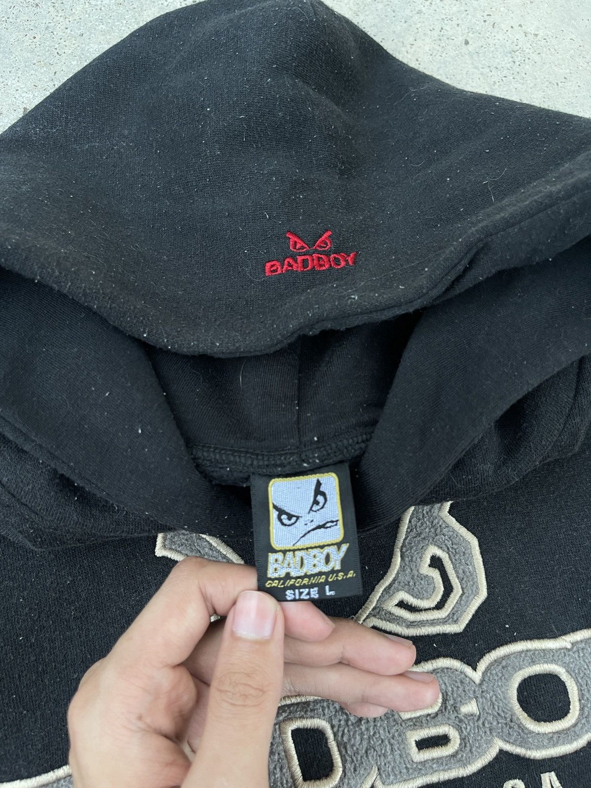 Japanese Brand × Vintage Vintage Bad Boy Carpet Printed Pullover Hoodie Size US L / EU 52-54 / 3 - 11 Thumbnail