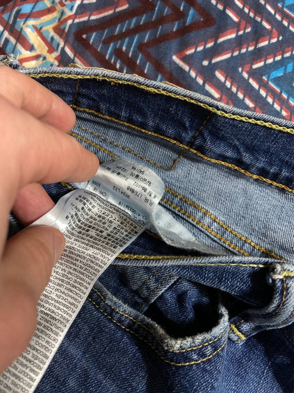 Levi's × Vintage Vintage Levis 514 Denim Painter Levi's Faded Jeans Size US 34 / EU 50 - 3 Thumbnail