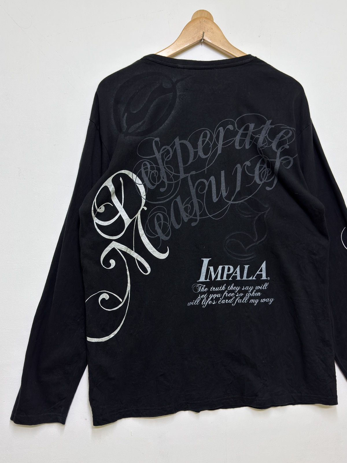 If Six Was Nine Impala Desperate Measures Graphic Tee Y2K Grunge Goth Fit Size US L / EU 52-54 / 3 - 7 Thumbnail