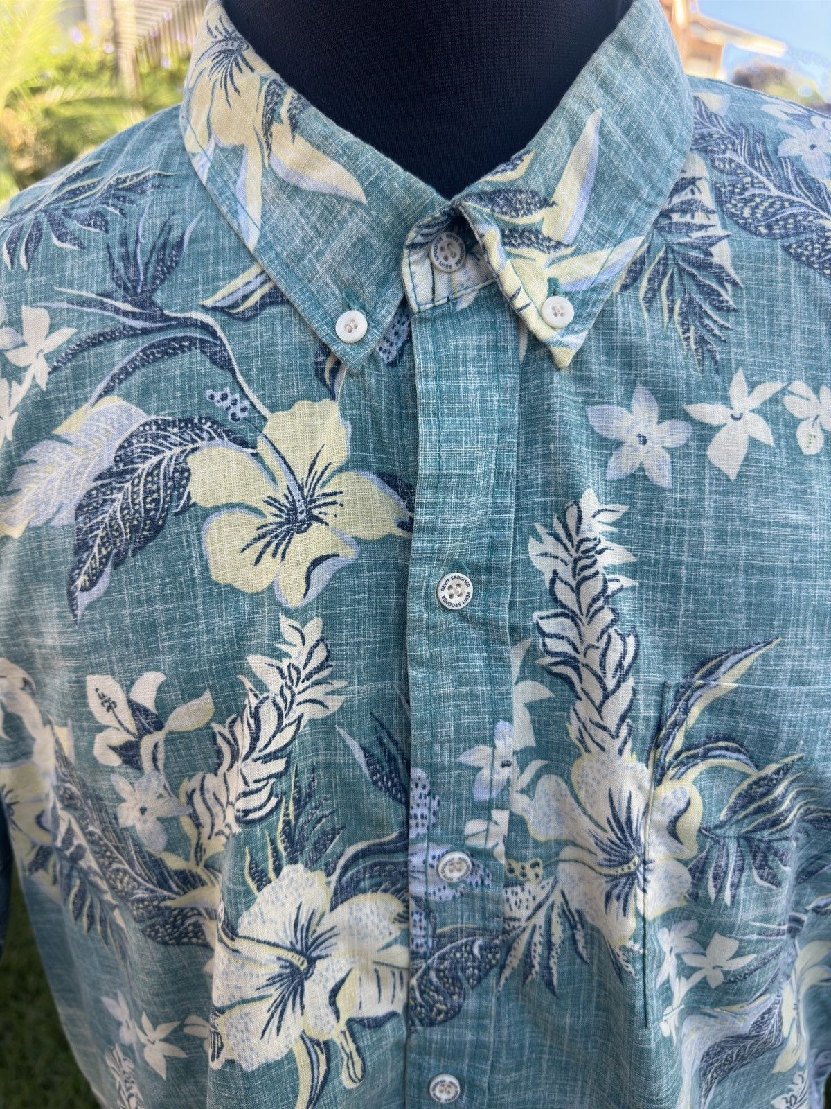 Reyn Spooner Reyn Spooner Tailored Fit Hawaiian Print Green Men's XXL Size US XXL / EU 58 / 5 - 3 Thumbnail