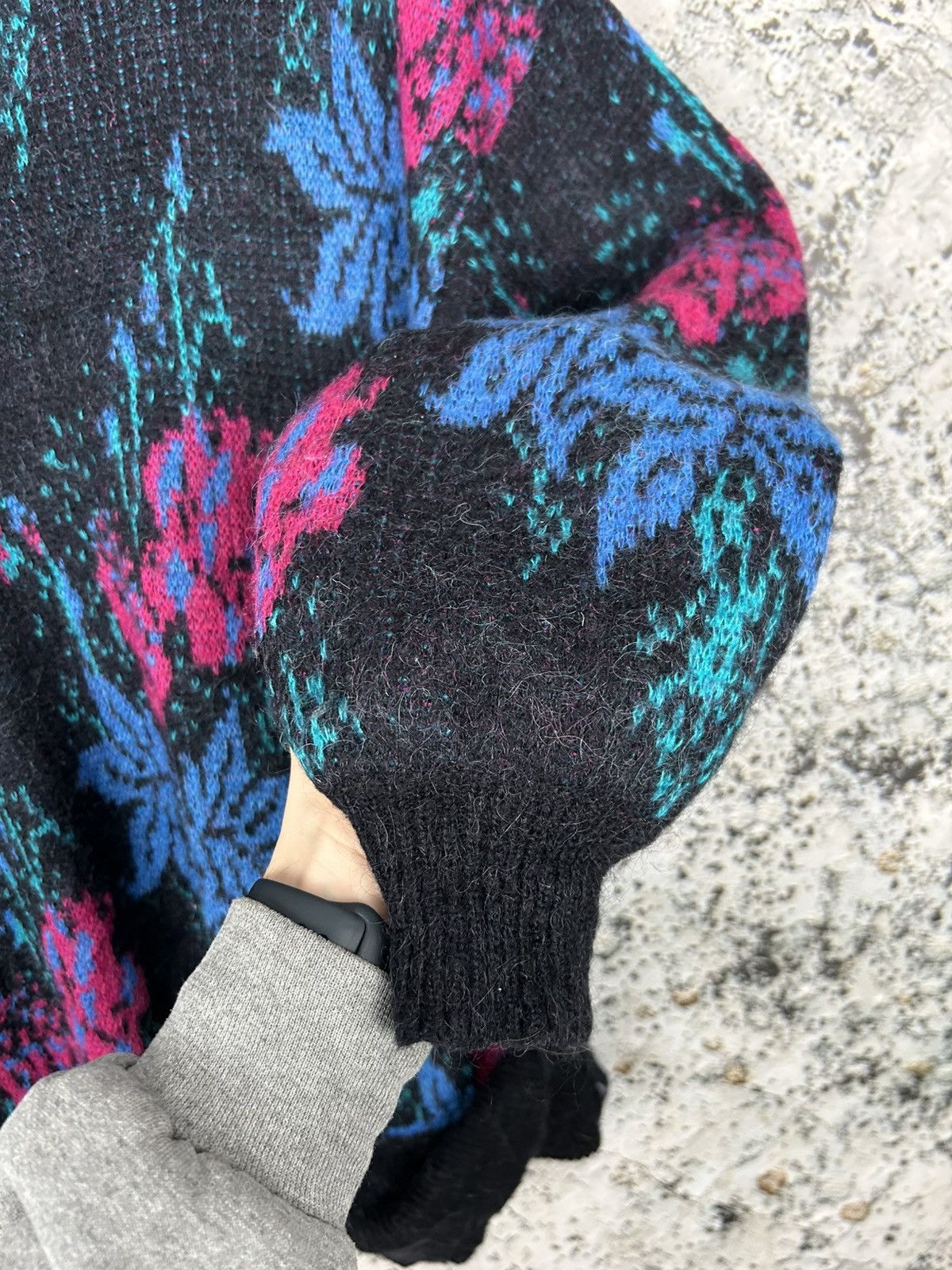 Paul & Shark Vintage Paul & Shark Mohair Wool Knit Sweater Avant Garde Size US XL / EU 56 / 4 - 4 Thumbnail