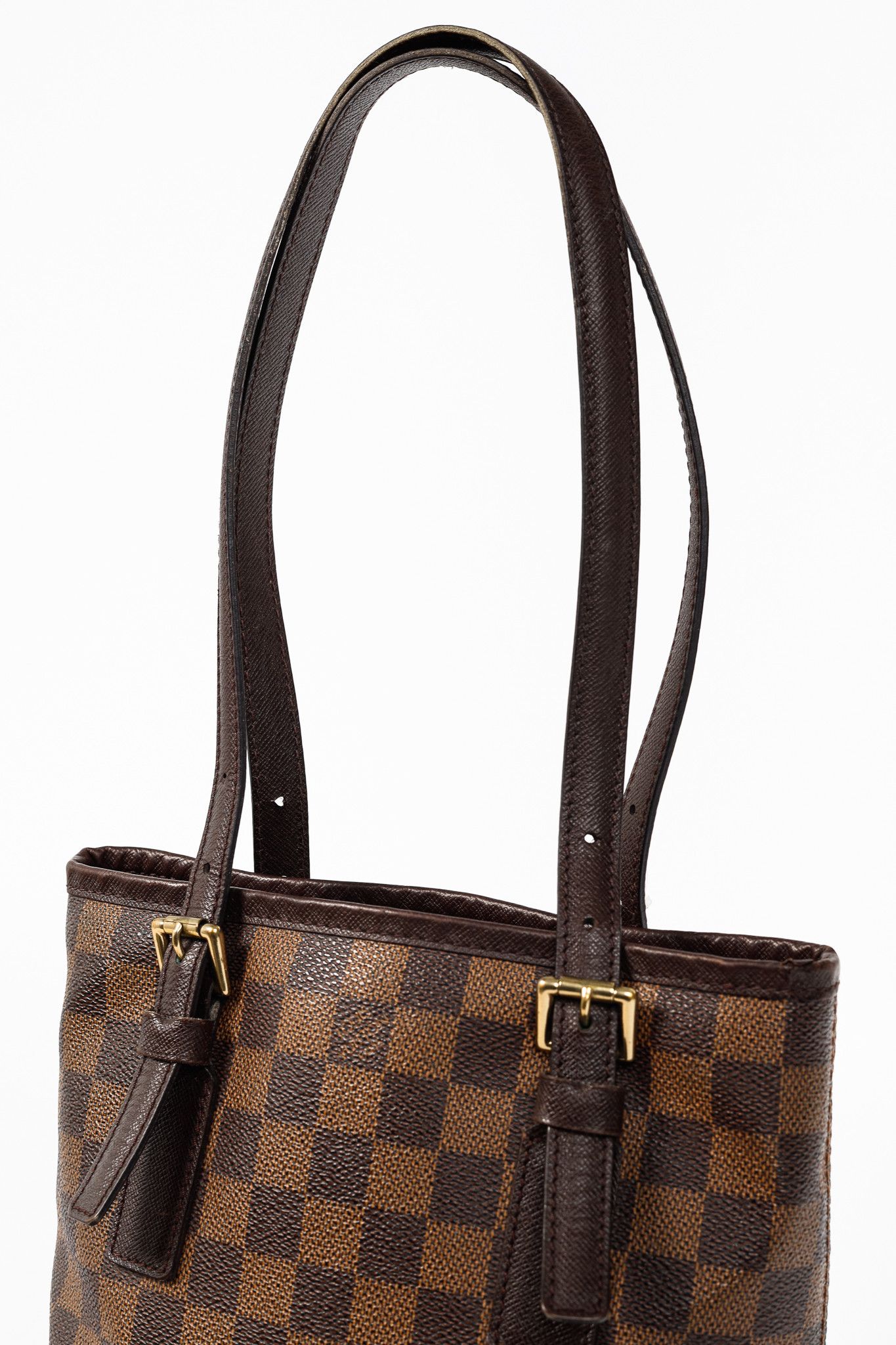 Louis Vuitton Louis Vuitton Marais Damier Ebene Canvas Bucket Bag Size ONE SIZE - 6 Thumbnail