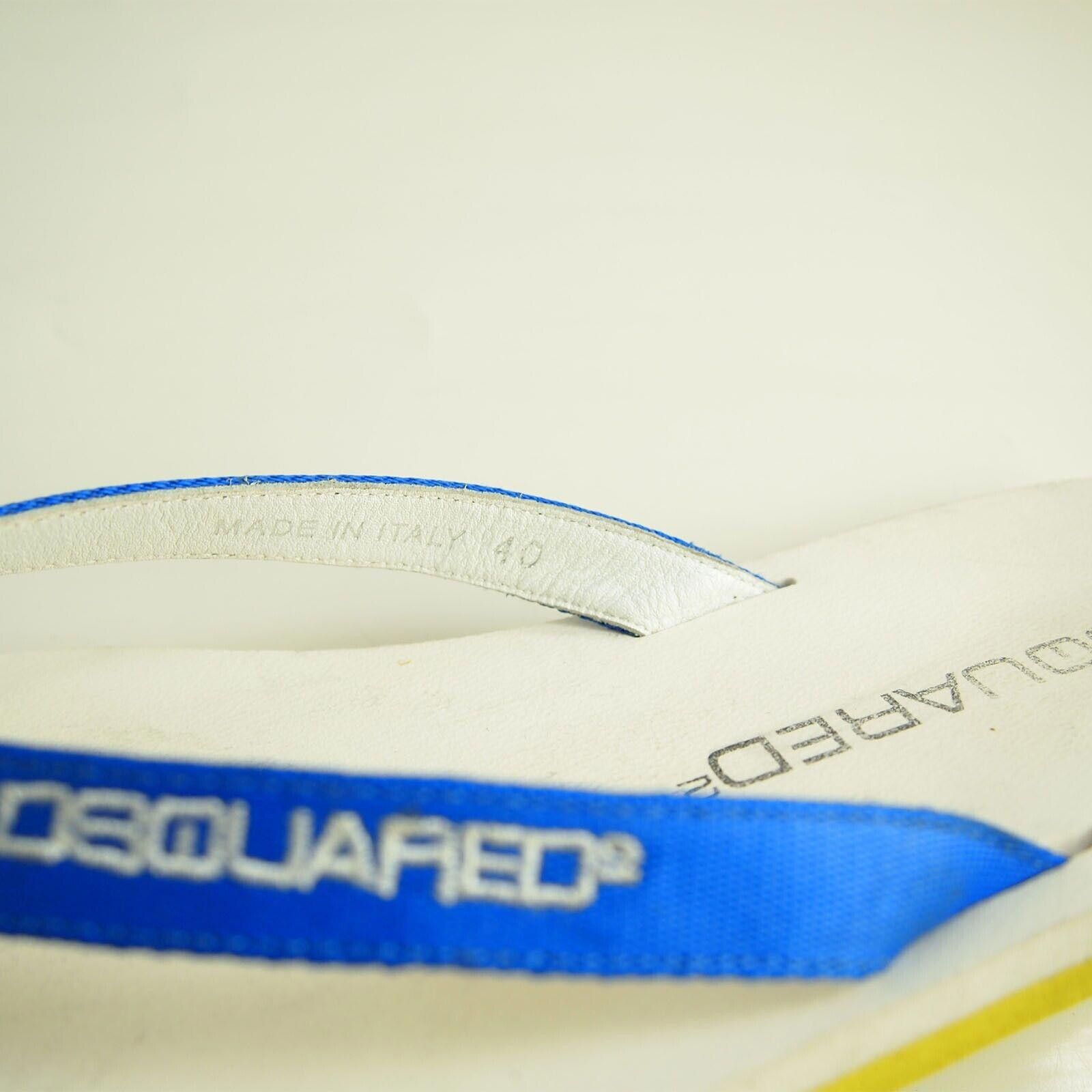 Dsquared2 Dsquared2 Thong Slides Sandals Blue Mens US 7 EU 40 Size US 7 / EU 40 - 2 Thumbnail