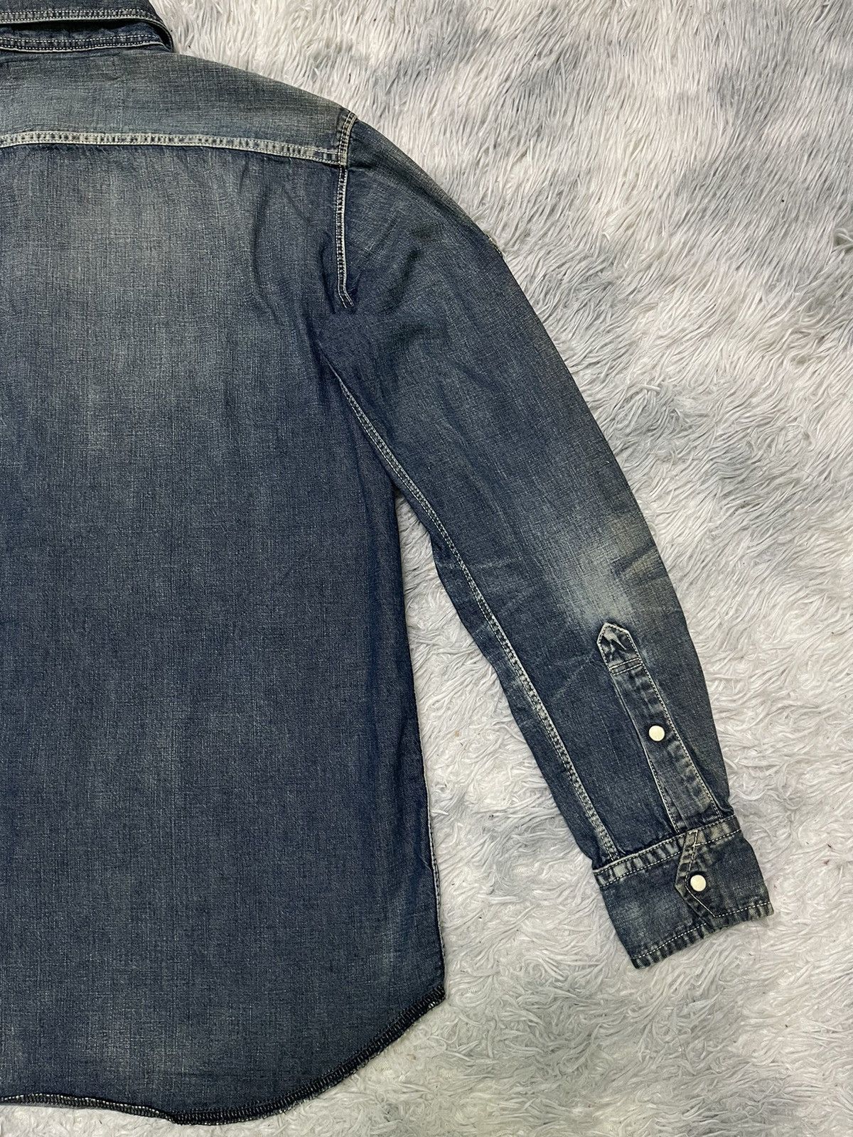 Yohji Yamamoto 90s YOHJI YAMAMOTO DENIM BUTTON UP RARE Size US L / EU 52-54 / 3 - 16 Thumbnail