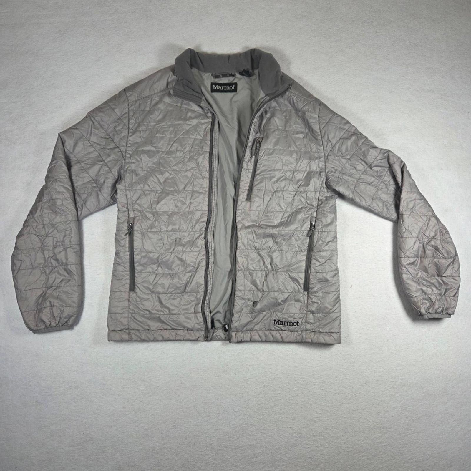 Marmot Marmot Puffer Jacket Mens Large Grey Quilted Damaged/Flawed Size US L / EU 52-54 / 3 - 1 Thumbnail