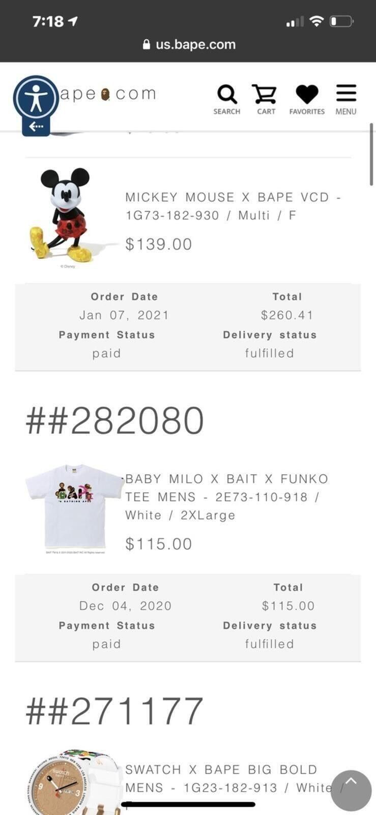Bape BAPE x Baby Milo x BAIT x FUNKO Tee Mens XXL - A Bathing Ape Size US XXL / EU 58 / 5 - 4 Thumbnail