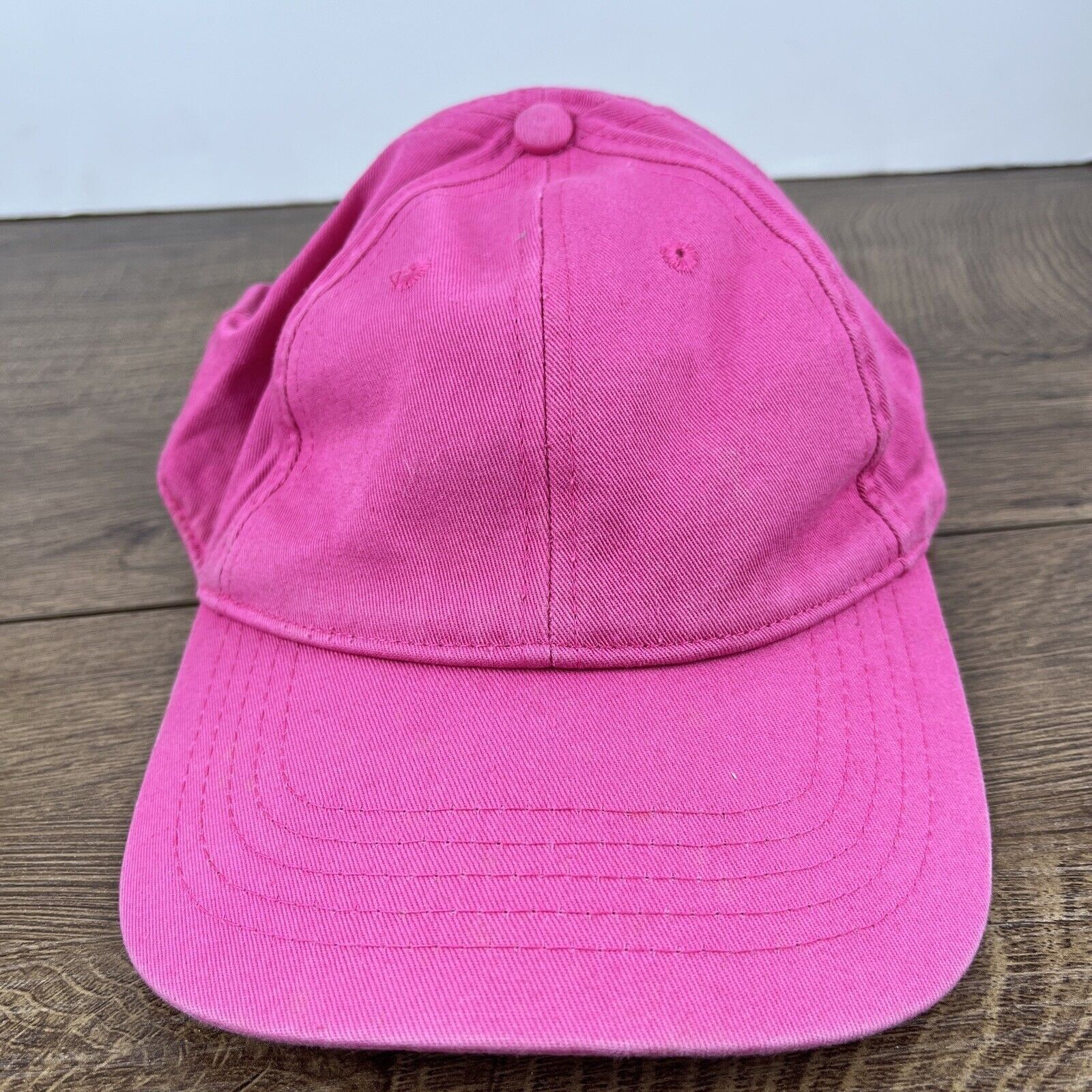 Other Plain Pink Hat Baseball Cap Pink Hat Adjustable Adult Size H Size ONE SIZE - 3 Thumbnail