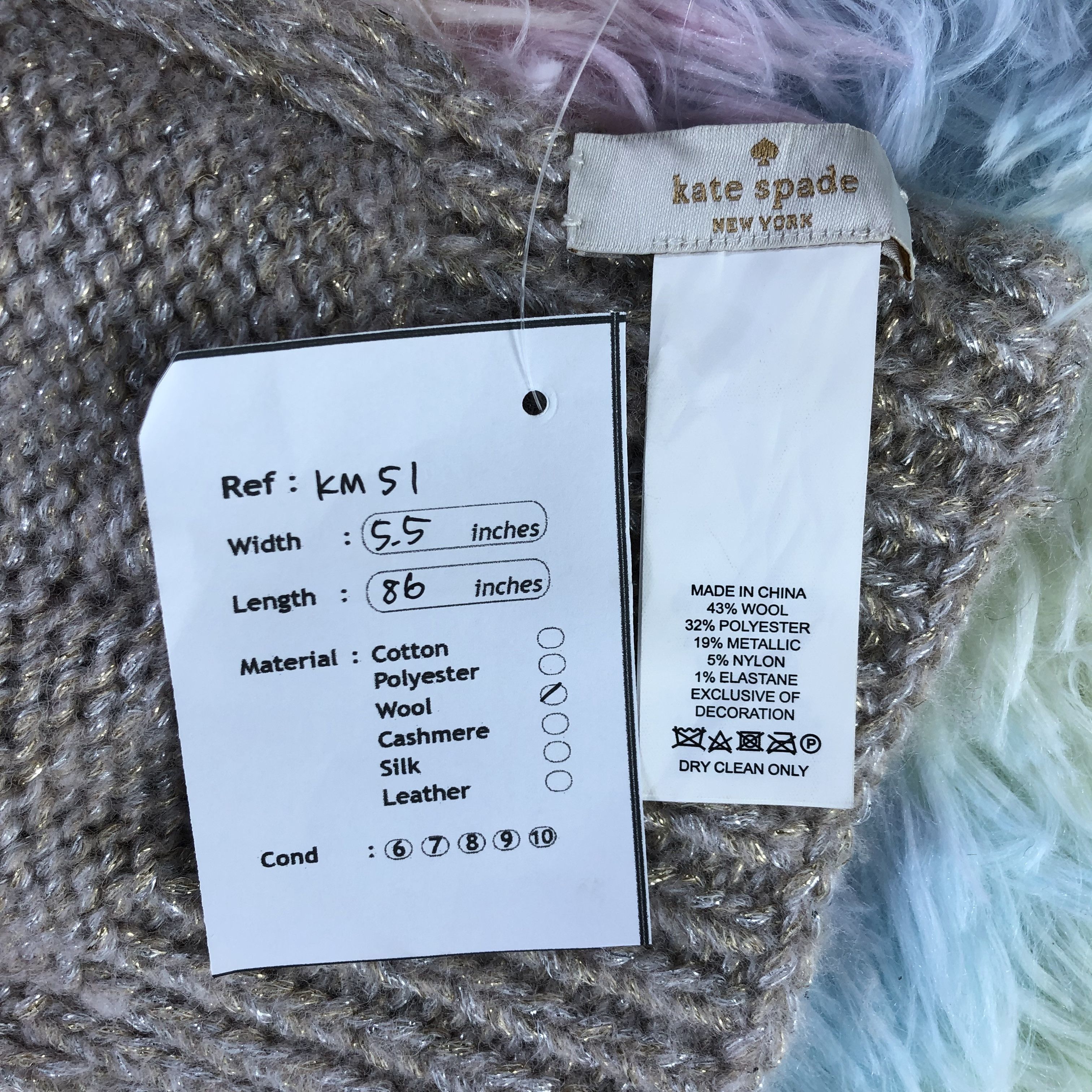 Vintage Kate Spade Scarf / Muffler / Neckwear - KM51 Size ONE SIZE - 5 Thumbnail
