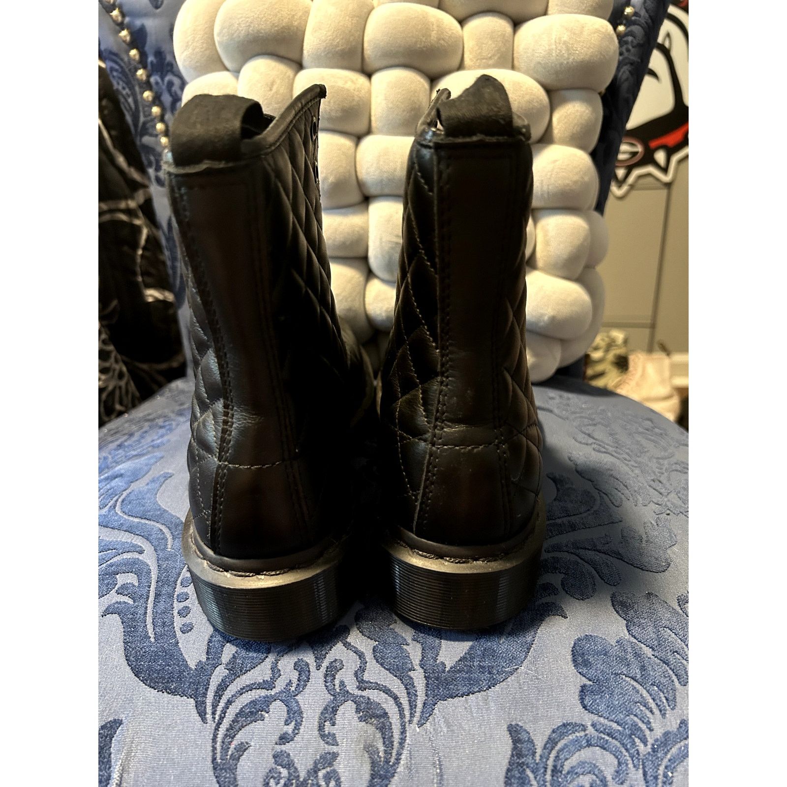 Dr. Martens Dr Martens Coralie Black Quilted Pattern Size 8/EU 39 Size US 8 / IT 38 - 4 Thumbnail