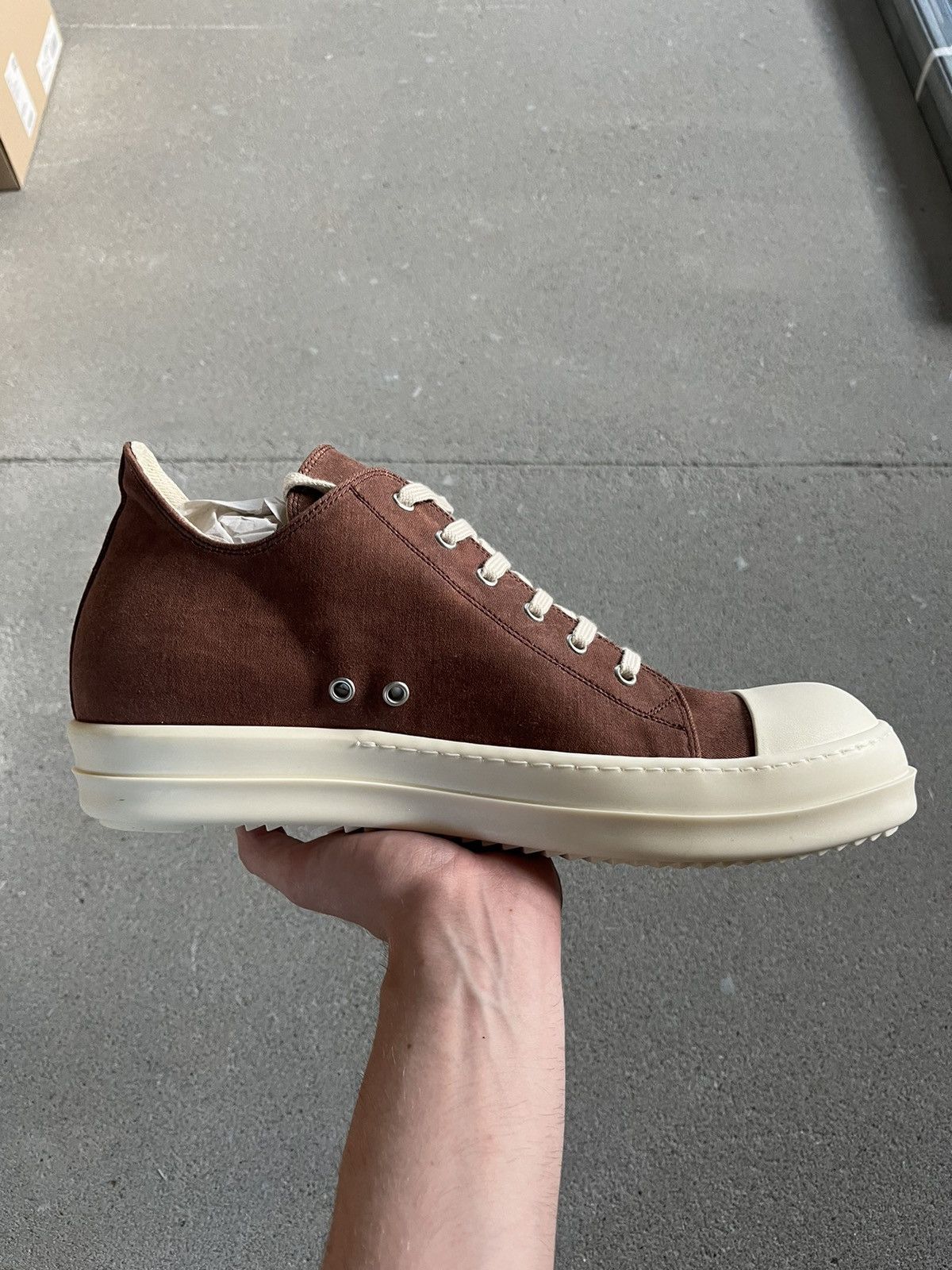 Rick Owens リックオウエンス Low Sneaks ブラウン 41 Rick Owens リックオウエンス Low Sneaks ブラウン 41 Rick Owens】LOW