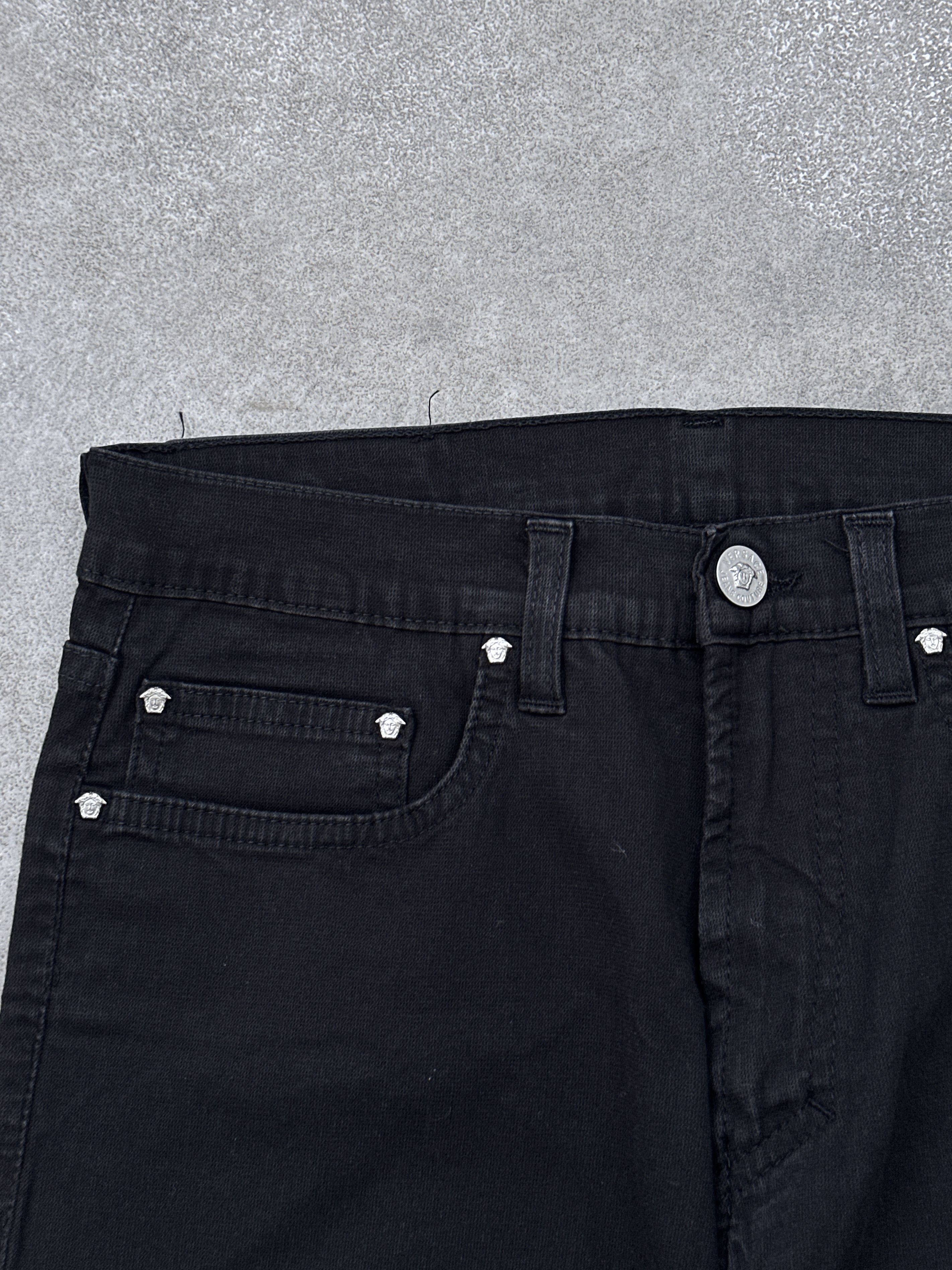 Versace Vintage Versace Jeans Couture Black Trousers Pants Size 27" / US 4 / IT 40 - 5 Thumbnail