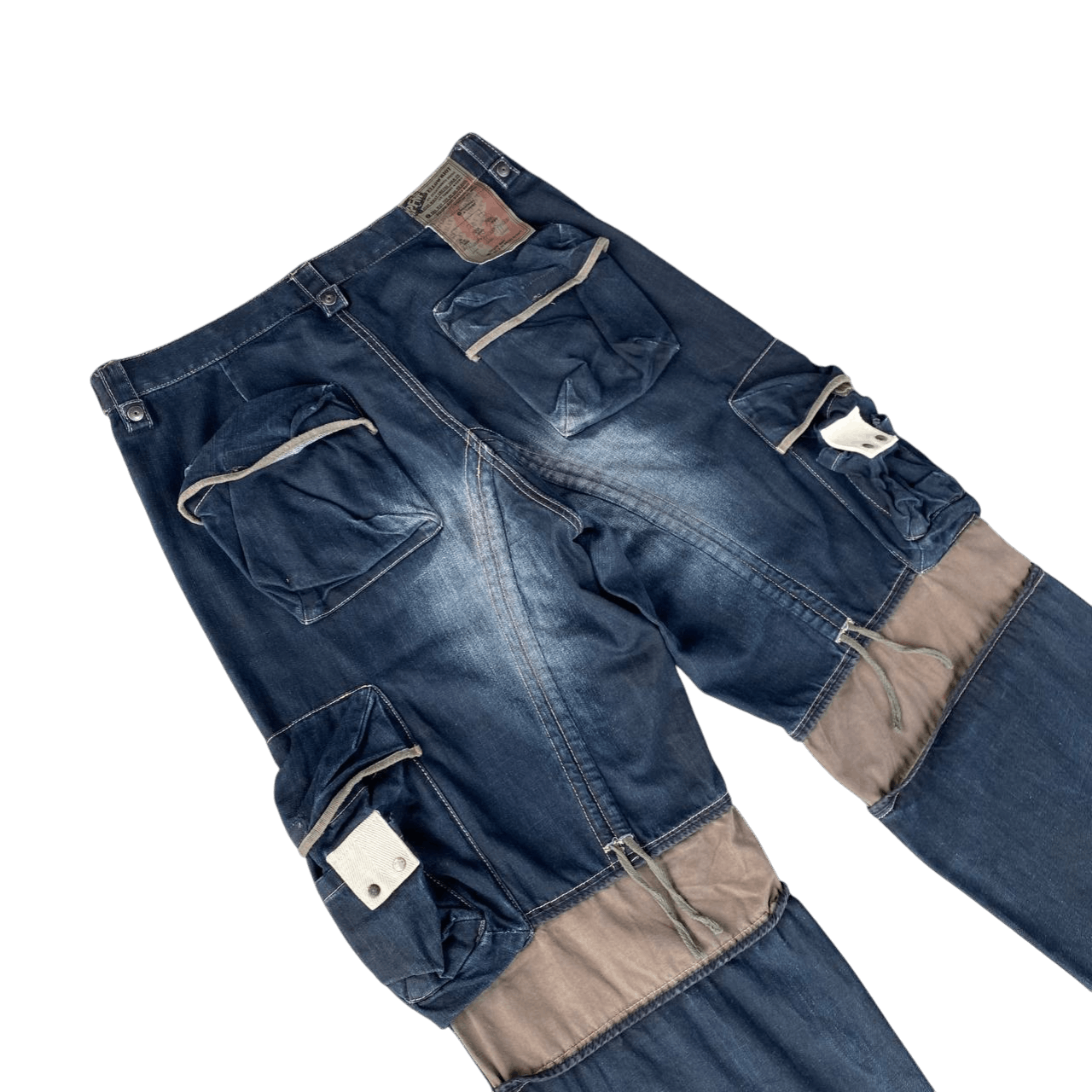 PPFM Rare Archival PPFM "Yellow Riot" Paratrooper Cargo Denim Size US 35 - 13 Thumbnail