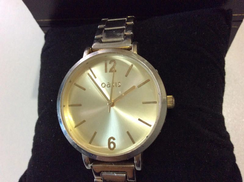 Designer Oasis ladies gold stainless steel watch Size ONE SIZE - 1 Thumbnail