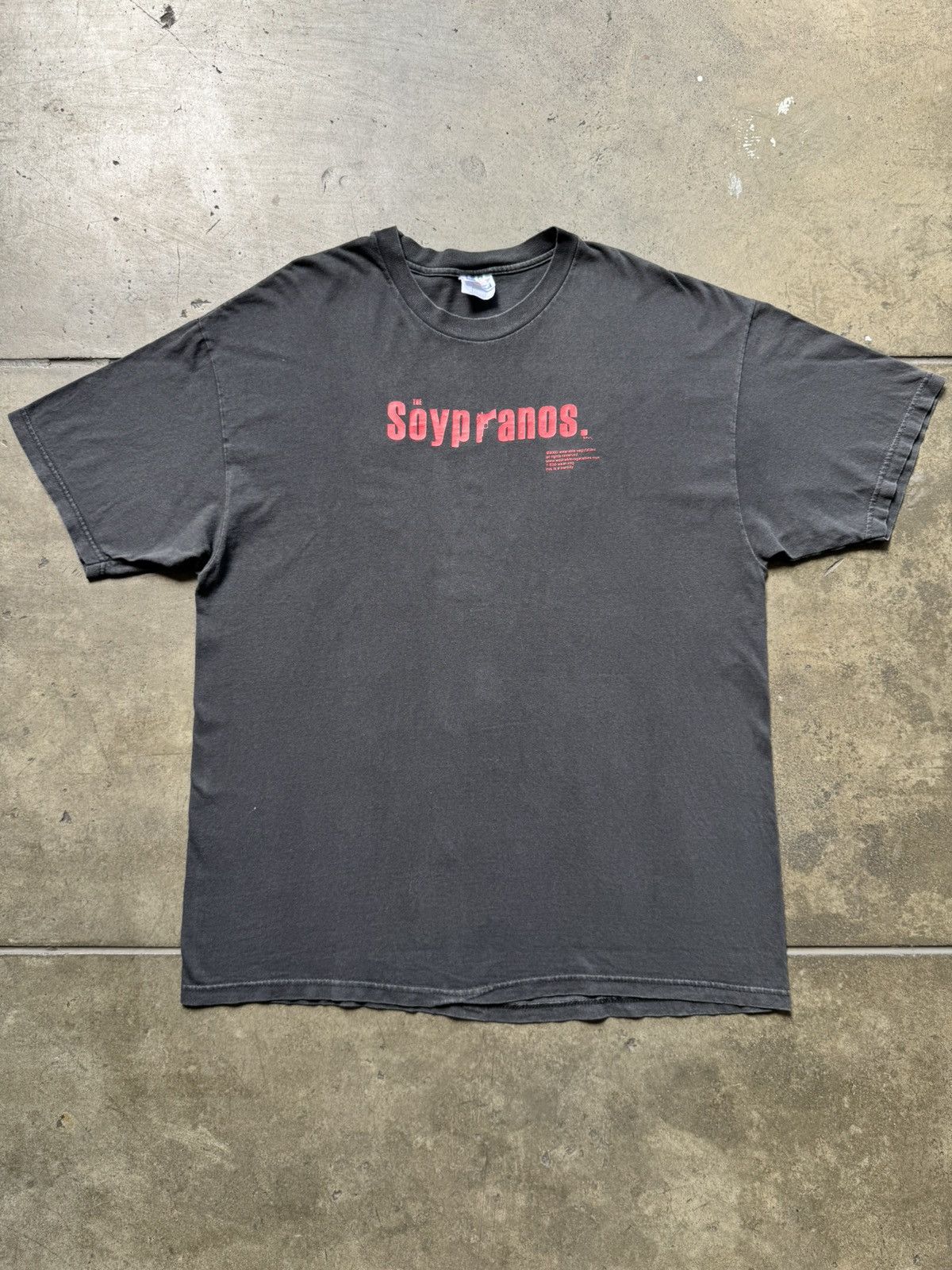 Vintage VTG ‘00s The Soypranos Parody Humor Tee Shirt TV Show Movie Size US XL / EU 56 / 4 - 2 Thumbnail