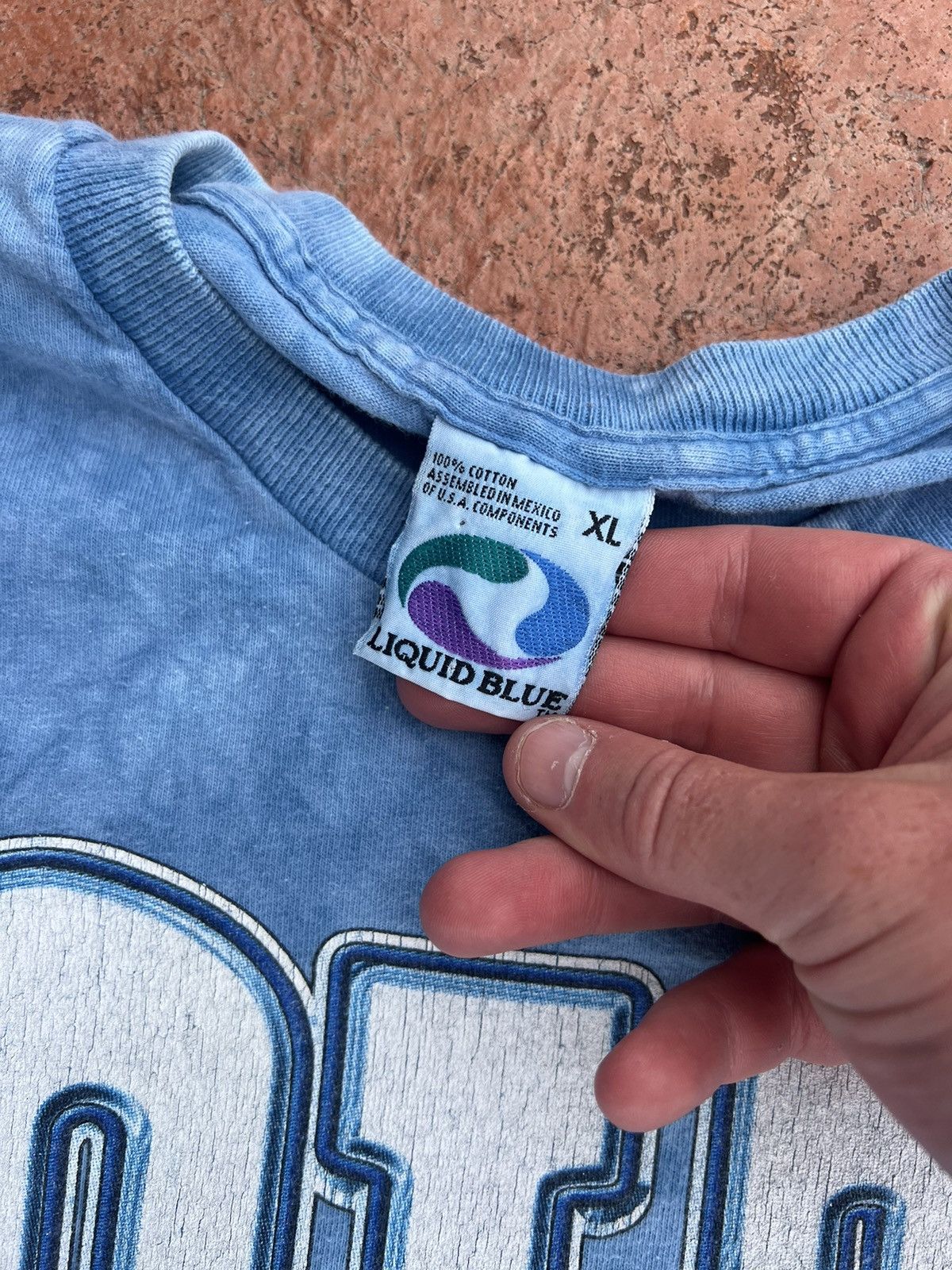 Liquid Blue Vintage 90s Tye Dyed Liquid Blue Indianapolis Colts NFL Tee Size US XL / EU 56 / 4 - 3 Thumbnail